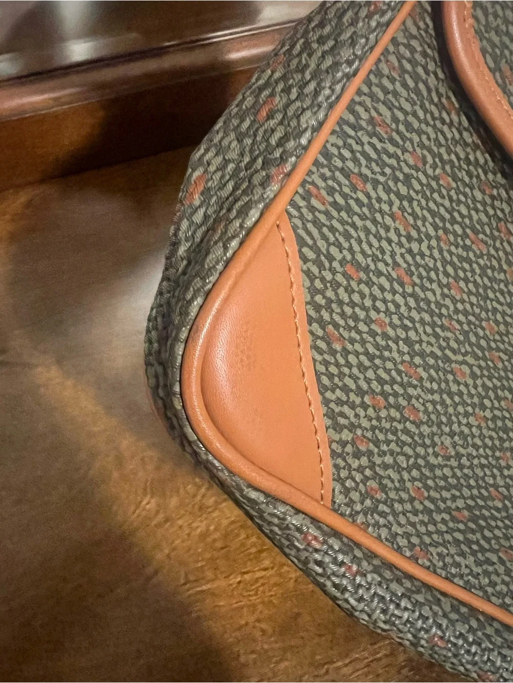 Vintage YSL x Rémy Martin Coated Canvas Clutch Bag